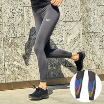 웨이브웨어 종아리 테이핑 여자레깅스 Y10 차콜그레이