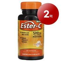 American Health 에스테르 Ester-C 500mg 60정 1팩, 2팩