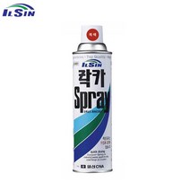 일신 락카 스프레이 페인트 420ml 적색 셀프 도색 목재 철재 자동차 차량