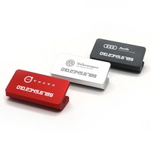 람앤클 수입 전차종 엠블럼 풀 알루미늄 미니 주차 번호판 벤츠 아우디 폭스바겐 테슬라 지프 포드 링컨 랜드로버 재규어, 볼보 - 레드