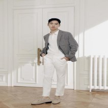 올젠 올젠 면 스판 허리밴딩 스탠다드 핏 팬츠 ZOD5PP1301IV