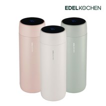 에델코첸 온첵 316 스테인리스 스마트 텀블러 430ml 온도체크텀블러, 애쉬그레이