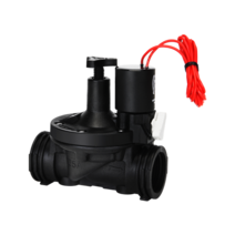 효신 전기 농업용 관수용 플라스틱 전자밸브 솔레노이드밸브 유량조절형 HPI 2020C AC 24V, 1개