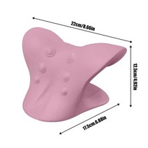 목에좋은경추베개 코골이방지베개 통증 완화를 위한 목 마사지 베개 지지 자궁 경부 견인 장치 스트레처, 03 Type C Pink