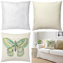 이케아 쿠션커버 ROTFJARIL 쿠션커버 내추럴/멀티컬러 50x50 cm