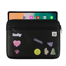블랙무드 아이패드 파우치 케이스 25.9cm 28cm 32.8cm 갤럭시탭 s7 서피스 태블릿 가방, 태블릿12.9 레터테라피