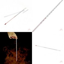 유리막대 온도계 유리온도계 눈금온도계