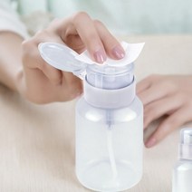 매니큐어 리무버 공병 200ml 펌프 원형 대형, 1개