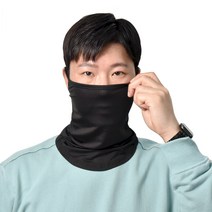 위즈모아 MIX 자외선차단 마스크 + 타올 증정 여름 쿨 매쉬 골프 얼굴 햇빛가리개, 믹스_라이트 그레이