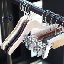 지엔디스플레이 나무 원목옷걸이 바지걸이 매장 고급 정장 니트용 옷가게옷걸이, 여성 하의 아이보리, 1개