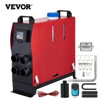 vevor 5kw 12v 디젤 에어 히터 4 air outlets with lcd switch and remote control for car bus rv trucks camper, LCD 소음기 업그레이드