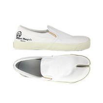 메종 마르지엘라 20SS S57WS0294 P1875 T1003 로고 스티치 타비 슬립온 화이트 남성 슈즈 TR S57WS0294P1875T1003