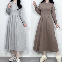 매일리룩 허리 잘록 다트 플레어 날씬핏 후드 롱 원피스