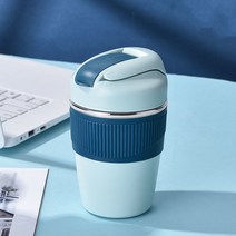 LEYDUN 원터치 보온보냉 텀블러 커피 텀블러 350ml 480ml, 네이비