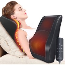 온열 마사지 매트 등마사지기구 온열 등 마사지기 목과 등을 위한 무선 마사지기 등 목 어깨 다리 통증 완화를 위한 지압 목 마사지 베개 남성 여성 엄마 아빠를 위한 선물 집에서, 수량