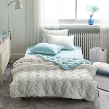 [에르미아] 당근 모달 프리미엄소재 누빔 사계절용 차렵이불 단품 싱글+슈퍼싱글겸용 (S/SS)