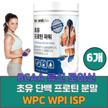 초유 단백 단백질 프로틴 분말 유청칼슘 류신 로이신 L-로이신 발린 BCAA 아미노산 피쉬콜라겐 펩타이드 분리유청 분리대두 농축유청 WPC WPI ISP 미국산 건강분말, 6통, 450g
