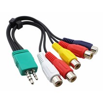 오디오 비디오 AV 어댑터 케이블 삼성 호환 LED TV ME55B DE40A DE46A DE55A, 한개옵션0