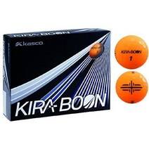 Kasco 카스코 KIRABOON 골프 볼 12개입, 오렌지