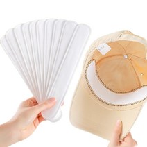 모자 땀 흡수 패드 라이너 캡가드 오염방지 50P, 화이트