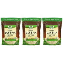 NOWFOODS Organic Oat Bran 오가닉 오트겨397g3봉, 1개, 기본