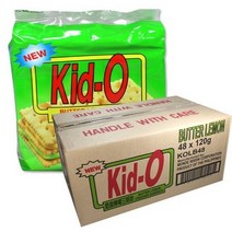 키드오 버터레몬 크래커 샌드위치, 120g, 48개
