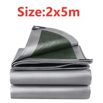 베란다 가정용 비닐하우스 난방 온실 소형PE 0.32mm 타포린 방수 패브릭 야외 텐트 정원 식물 캐노피 트럭, 05 2x5m