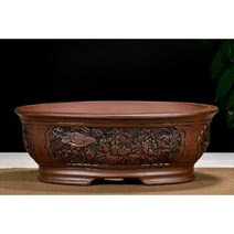 분재화분 거실 분재분 식물키우기 빈티지 소나무 장식, 항아리 분재  34cm