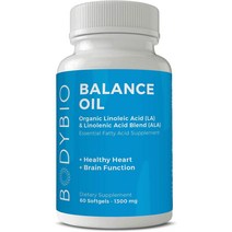 바디바이오 밸런스 오일 LA ALA 필수 패티산 영양제 오메가3 효능 1300mg 60소프트젤, 1개, 60정