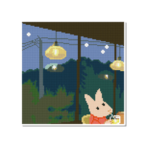 모모픽스 보석십자수 30x30cm 캔버스형 AB비즈, DC25 혼자만의 시간