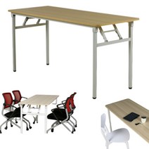 학원 포밍테이블 책상 회의실 세미나 교육 접이식 직사각형 단단한 다양한 사이즈 4인용 6인용, 눌러주세요, 1800x600메이플비치