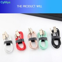120개 아연 합금 금속 마이크로 USB 케이블 고속 충전 데이터 삼성 안드로이드 C 화웨이 3ft 패키지, [05] Mixed Colors, [02] 1M for type c