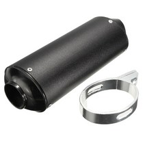 오토바이 바이크 머플러 튜닝 부품 38mm 배기 파이프 125cc 150cc 160cc, 협동사, 검은 색