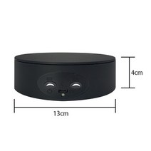 제품 촬영 턴테이블 자동 회전판 스튜디오 장비 속도 USB 전원 전기 360 전동 회전 턴테이블 디스플레이 스, 06 Black B