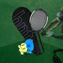 [혼자테니스] 헬스앤프렌즈 혼자 치는 실내 테니스 리턴볼 셀프 스쿼시 나 홀로 테니스 연습기 커플운동, 커플 테니스 세트