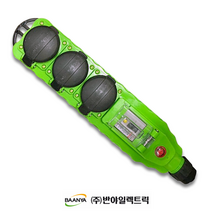 반야일렉트릭 일자방우형 콘센트 3구 녹색 BY52-1