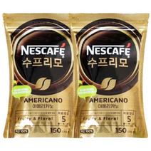 네스카페 수프리모 아메리카노 리필 지퍼백 150g, 2개