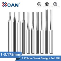 합금 밀링커터 커트 비트 커터날 스트레이트 슬롯 밀링 커터 3.175mm 섕크 2 엔, 3.175x2.5x17x38