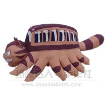 3D 프린팅 종이 페이퍼 크래프트 모형 핸드메이드 조립 DIY 토토로 버스 45cm 피규어, 설명서 고객문의