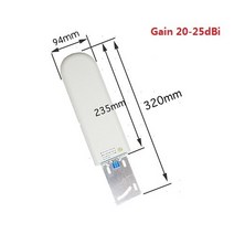 ZQTMAX GSM CDMA DCS 2600 안테나 30DBI N 암 2G 3G 4G LTE 휴대폰 증폭기 모바일 신호 리피터 부스터, 20-25dBi, 01 20-25dBi