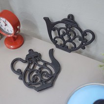 엔틱 주물 단조 냄비받침 6 Type 주방 인테리어 소품 디자인 아이디어 상품, 하트