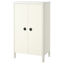 이케아 BUSUNGE 옷장 화이트 라이트핑크, 라이트핑크 803.513.53