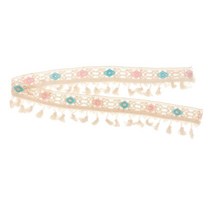 1 야드 술 프린지 스팽글 리본 레이스 아트 공예 국가 스타일 피팅 가방 커튼 쥬얼리에 대한 다채로운 바느질, 100 % 폴리 에스터, D