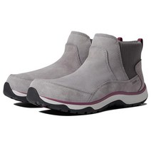L.L.Bean Snow Sneaker 5 Ankle Boot Water Resistant Insulated Pull-On - Frost Gray/Bramble Berry