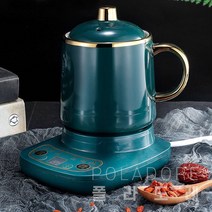 폴라도레 전기 약탕기 티포트 우유 데이구 보온기 중탕기 +(L), DD-0038-03-그린[500ML]
