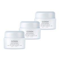 [2 3개SET] GONIM 고님 스킨디펜스 어드벤스드 크림/ 수분크림/ 산뜻한 데일리용/ 50ml, 3개 SET