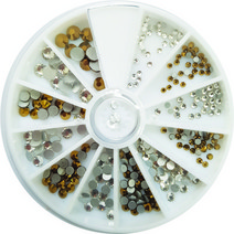 네일쎈 크리스탈 라운드스톤 세트 네일스톤, 1개, MCCS-11