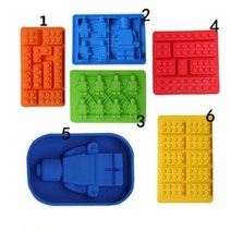 밀봉 카스테라틀 사각 나무 1 조각 실리콘 빌딩 블록 로봇 3d diy 금형 초콜릿, 2 모양