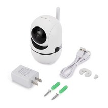 홈캠 펫캠 홈cctv 베이비캠 미니 보안 베이비 모니터 적외선 야간 투시경 무선 와이파이 카메라 모바일, 04 US Plug