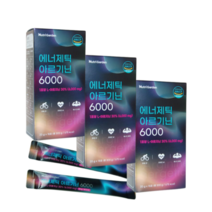 고함량 액상아르기닌 6000mg 에너제틱 아르기닌 20g 15포 타우린 비타민C 블루베리맛, 3개